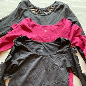 Bodycon Super Stretch Tops by Venus nylon spandex size small cutouts BUNDLE 3